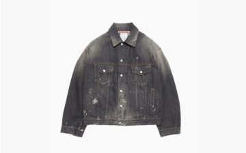Acne Studios Denim Oversized Fit Jacket Black 