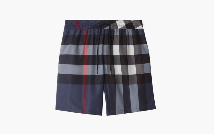Burberry Check Swim Shorts  "Carbon blue" 