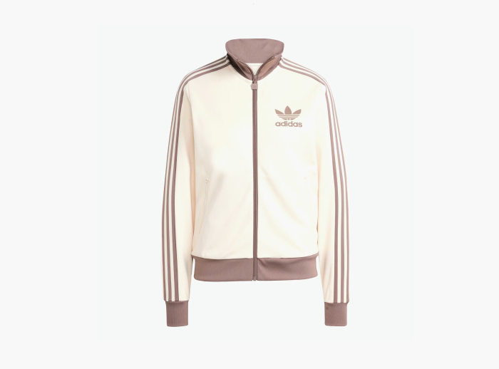 Adidas Beckenbauer Track Top  "White / Trace Brown" 