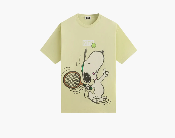 Kith For Peanuts Tennis Vintage Tee Cucumber  Kith For Peanuts Tennis Vintage Tee Cucumber