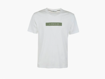 Stone Island Micro Graphics Two Short-Sleeve T-Shirt White  