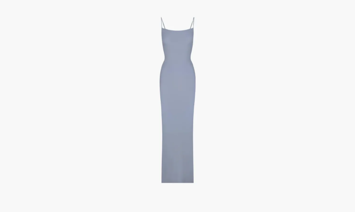 SKIMS Soft Lounge Long Slip Dress Cyan  SKIMS Soft Lounge Long Slip Dress Cyan