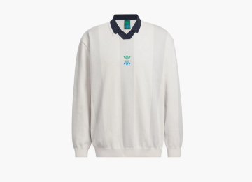Adidas Originals Rolling Links Long Sleeve Polo Shirt Chalk White 