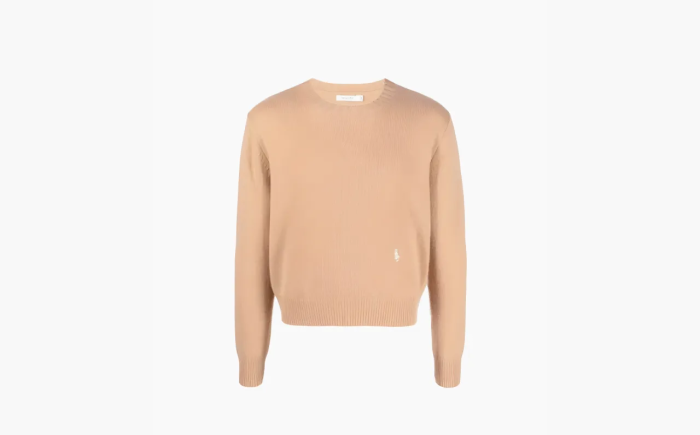 Sporty & Rich Long-sleeve Knitted Jumper Camel  Sporty & Rich Long-sleeve Knitted Jumper Camel