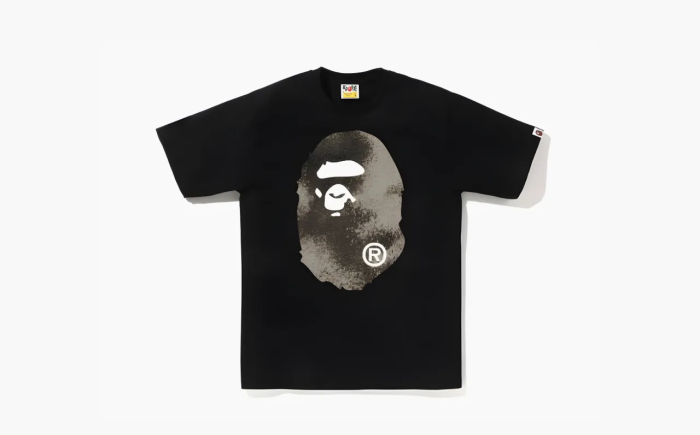 A Bathing Ape Head T shirt Black BKX  A Bathing Ape Head T shirt Black BKX