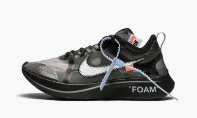 Zoom Fly “Off-White Black Silver” - 11.5 US