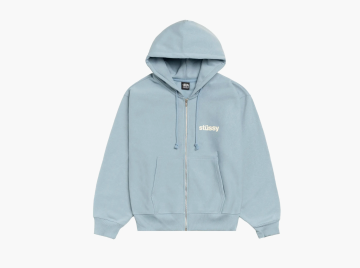 Stussy Built Tough Zip Hoodie Slate 