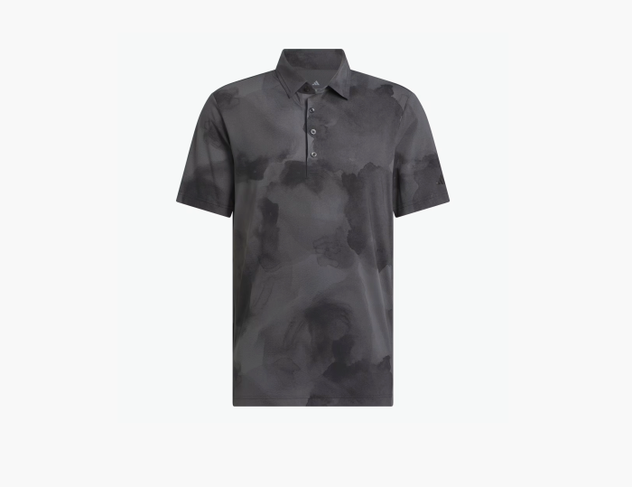 Adidas Ultimate 365 Printed Cool Feeling Tour Polo Shirt "Black / Grey Six" 