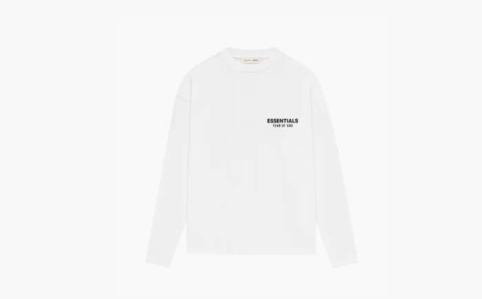 Fear of God Essentials Classic Long-Sleeve Tee "Bright White" 