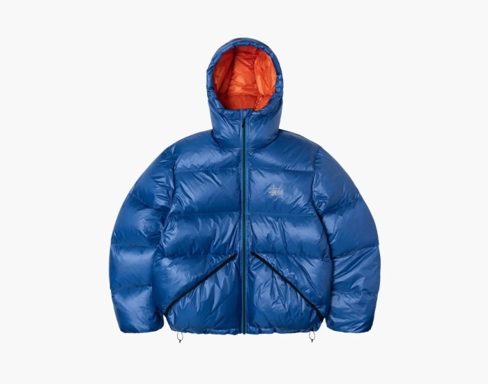 Stussy Down Parka Micro Ripstop Dark Royal  Stussy Down Parka Micro Ripstop Dark Royal