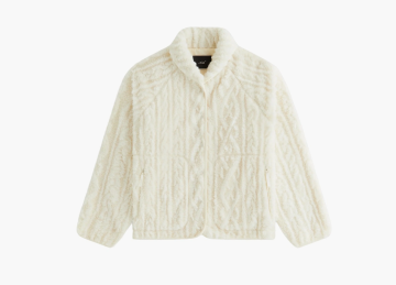 Kith Grayson Cable Sherpa Jacket Sandrift 