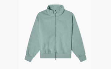 Fear of God Essentials Womens Fullzip Jacket Haze Blue 