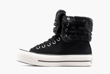 Converse Chuck Taylor All Star Fold Over Lift High WMNS Black 