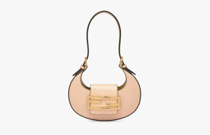 Fendi Mini Cookie Leather Shoulder Bag Pink 