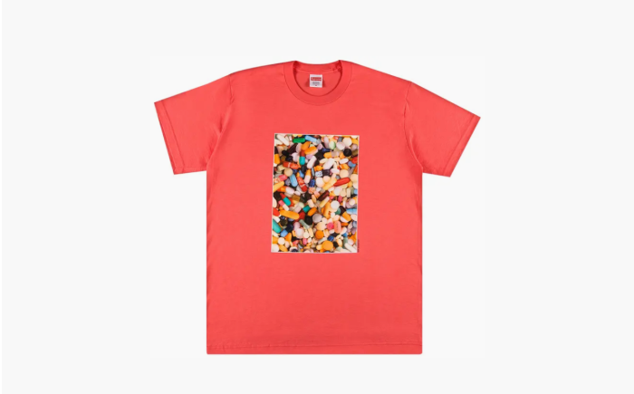 Supreme FW20 Pills Tee Pink  Supreme FW20 Pills Tee Pink