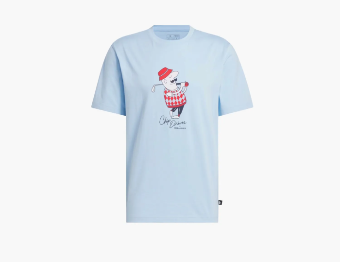 Adidas Classic Chip Graphic Tee  Clear Sky  Adidas Classic Chip Graphic Tee  Clear Sky