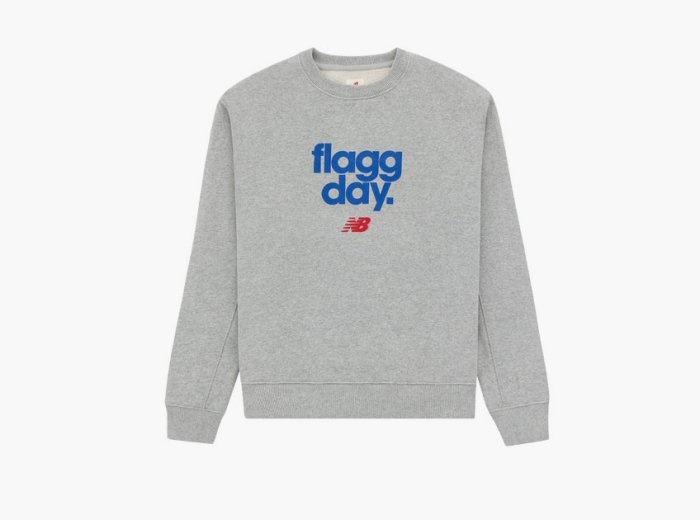 New Balance Made Flagg Day Fleece Crew Grey 