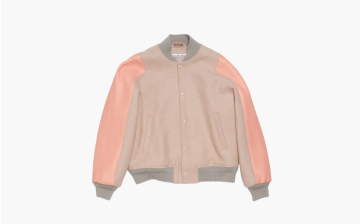 Acne Studios Twill Overshirt Jacket Pastel Pink 