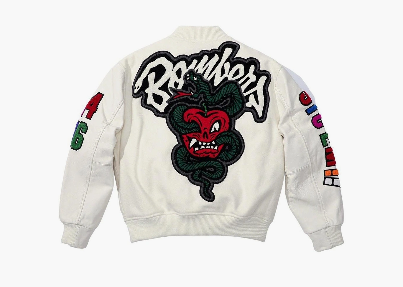 Supreme x WTAPS Varsity Jacket White  Supreme x WTAPS Varsity Jacket White