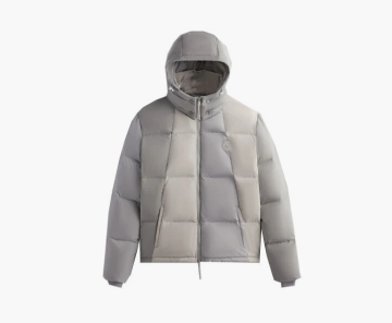Kith Wrinkle Nylon Midi Puffer Grey 