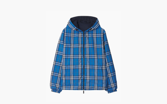 Burberry Checked Reversible Jacket "Blue" 