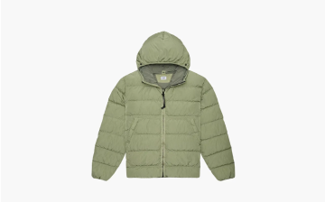 C.P. Company Men's Chrome-R Goggle Hooded Down Jacket Green 