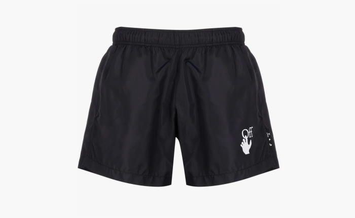 Off-White Hand Off Swimshorts Black  Off-White Hand Off Swimshorts Black