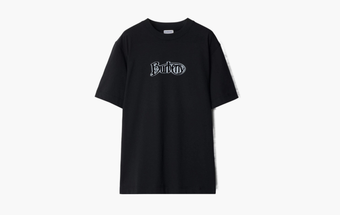 Burberry  Logo Cotton T-shirt "Coal" 
