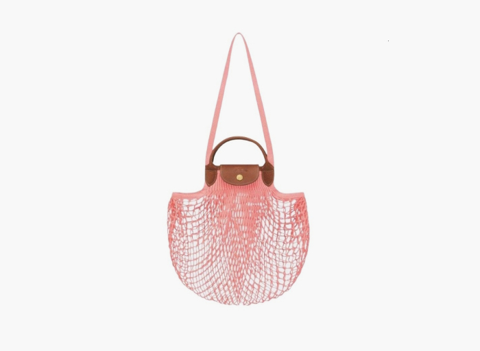 Longchamp Le Pliage Filet Top Handle Bag  "Blush" 