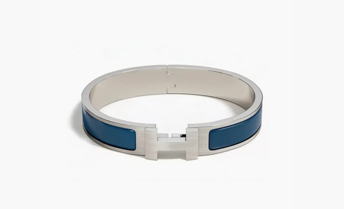 Hermès Bracelets and Cufflinks for Men Silver/Blue  Hermès Bracelets and Cufflinks for Men Silver/Blue