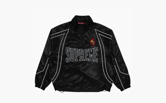Supreme Satin Piping Pullover Black  Supreme Satin Piping Pullover Black