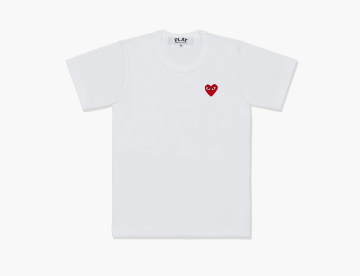 Comme des Garçons Play Heart Emblem T-Shirt White 