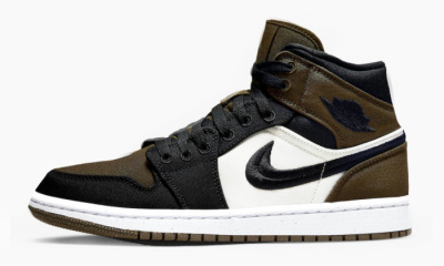 Air Jordan 1 Mid WMNS "Olive Toe" - 5W