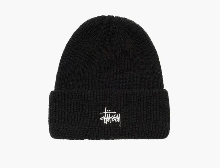 Stussy Stock Cuff Beanie Black  Stussy Stock Cuff Beanie Black