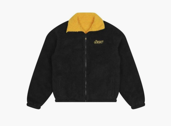 Drew House Reversible Zip Up Jacket Black Yellow  Drew House Reversible Zip Up Jacket Black Yellow