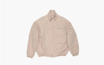 Acne Studios Logo Zipper Jacket Beige 