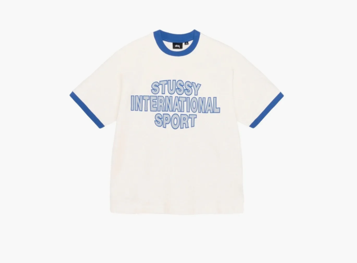 Stussy Sport Ringer Tee Off White  Stussy Sport Ringer Tee Off White