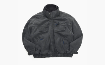 Nothomme Monterest Instant Mountain Wild Fleece Vintage Loose Distressed Black 