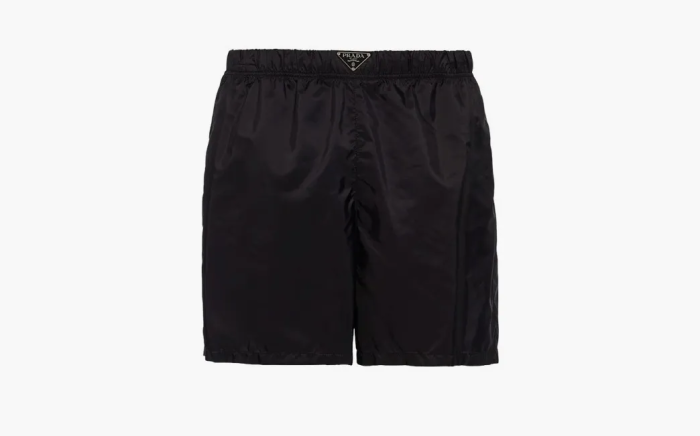 Prada Re-Nylon Swim Trunks Black  Prada Re-Nylon Swim Trunks Black