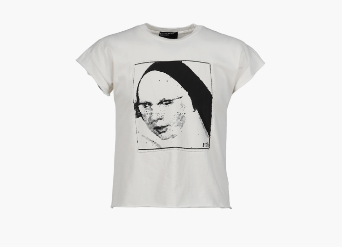 Enfants Riches Déprimés Nun Assemblage Baby Tee White  Enfants Riches Déprimés Nun Assemblage Baby Tee White