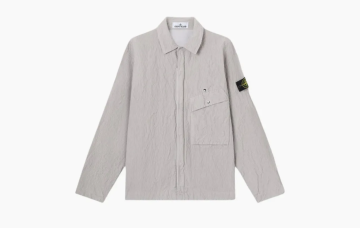 Stone Island Wrinkled Ovtrshirt Pearl Grey 