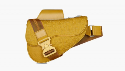 Dior x Stone Island Saddle Bag "Yellow" ONE SIZE