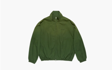Acne Studios Logo Zipper Jacket Forest Green 