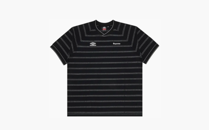 Supreme x Umbro Stripe Soccer Jersey "Black" 
