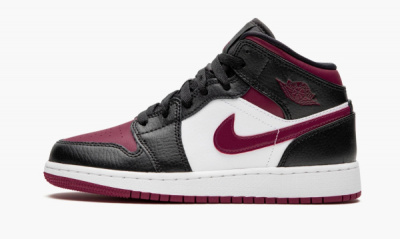 Jordan 1 Mid GS "BRED TOE" - 3.5Y