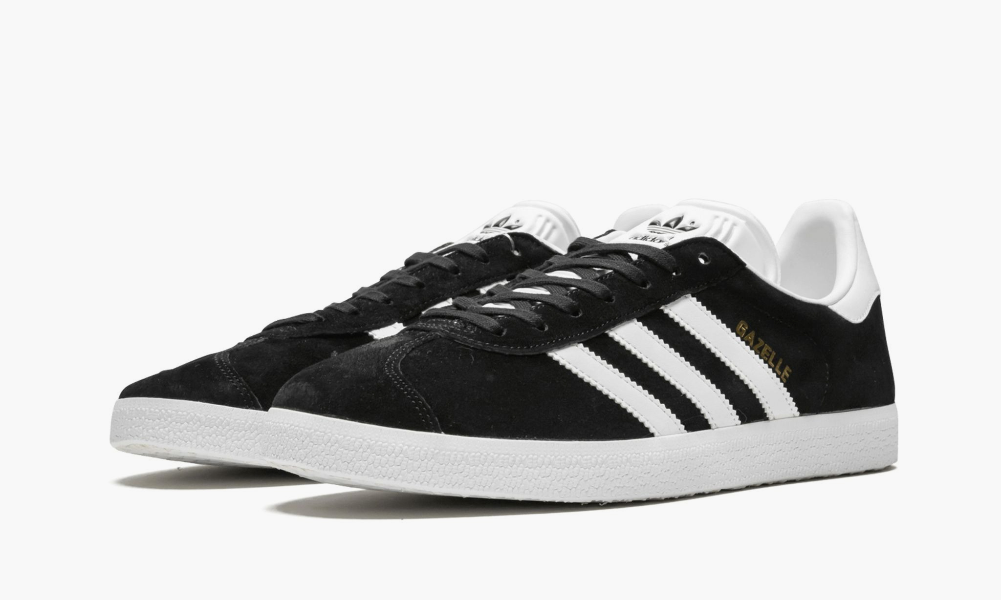 Adidas Gazelle Core Black Cloud White Gold - 5.5 US