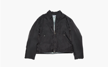 Acne Studios Black Crinkled Down Jacket Black 