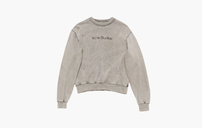 Acne Studios Blurred Logo Sweater Faded Grey 
