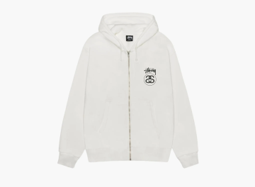 Stussy Stock Link Zip Hoodie Pigment Dyed Natural 
