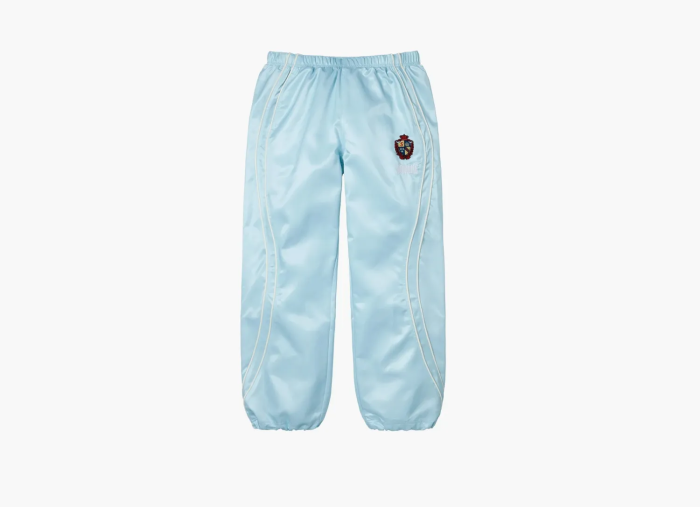 Supreme Satin Track Pant Light Blue  Supreme Satin Track Pant Light Blue